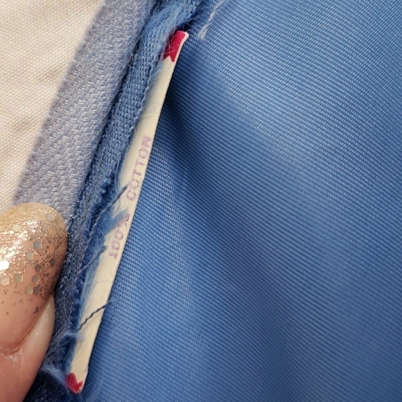 Vintage 60s-70s Maxi Dress Formal Bridesmaid Cotton S Short Sleeve Blue … - Picture 8 of 16